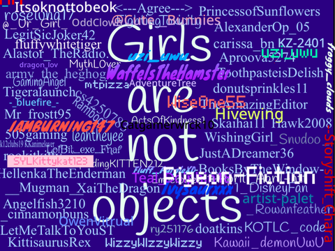 GIRLS ARE NOT OBJECTS! >:( remix remix remix remix