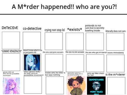 A M*rder happened!! who are you?! >:3 remix remix
