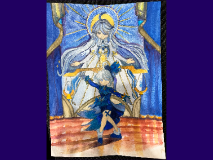 I made actual art and then scratch butchered it </3