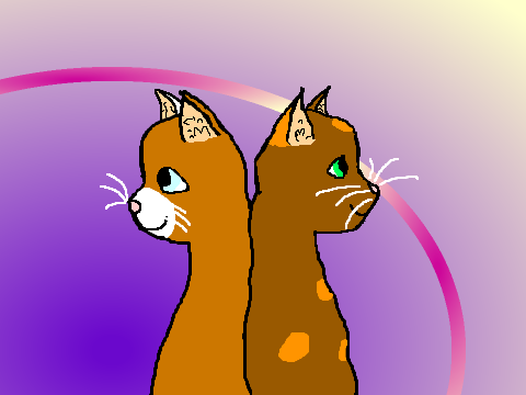 Treepetal and Hazelpelt (OCs)