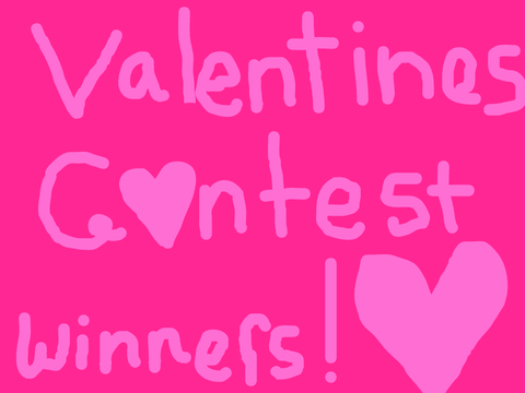 Valentines art contest winners xoxo