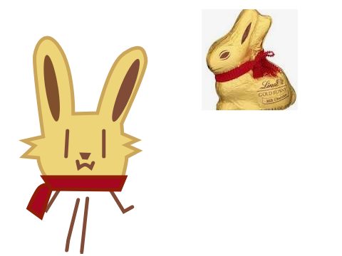 golden bunny
