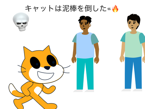 キャットは泥棒を倒したパート2