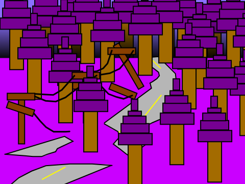 Ruins in the forest