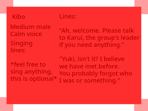 Kibo audition