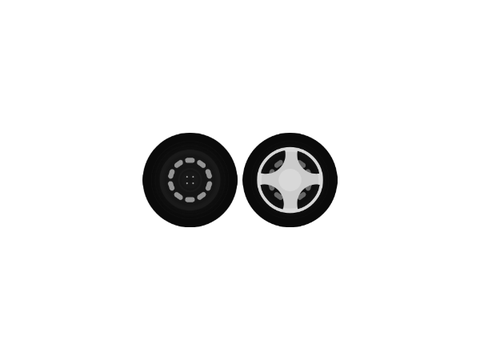 Steel Wheels+Hubcaps