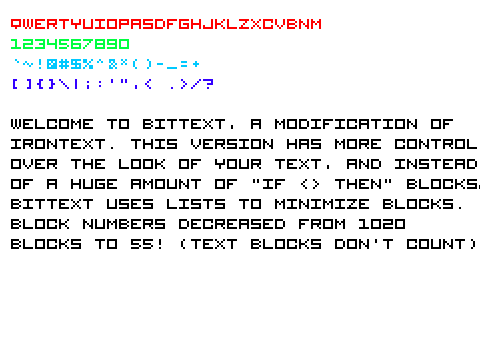 ⌨️BitText⌨️| IronText but better