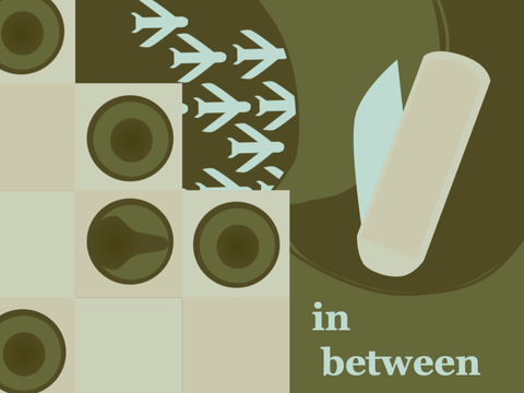 in between
