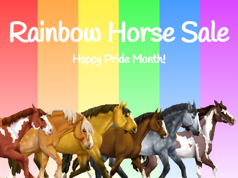 Rainbow Horse Sale || Happy Pride Month!