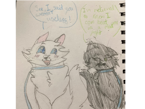 Darkpaw and Lightpaw fanart Bound