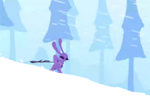 Prorok's skiing game!But Rainbow snow