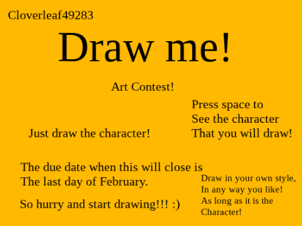 Draw Me! Art Contest! 2026 remix