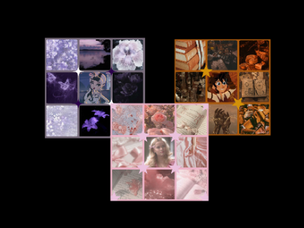 Mood-boards based on some of my favorite characters