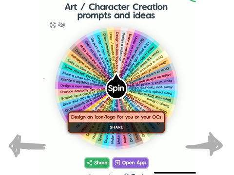 Spin the wheel art thingy!
