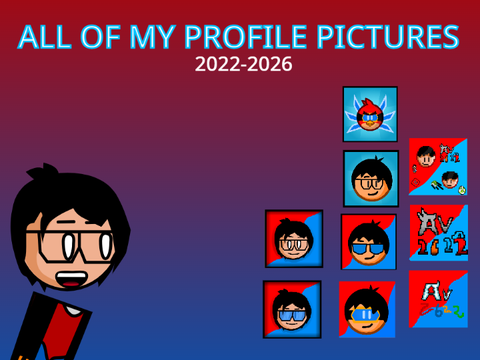 all of my profile pics (2022- march-2026)