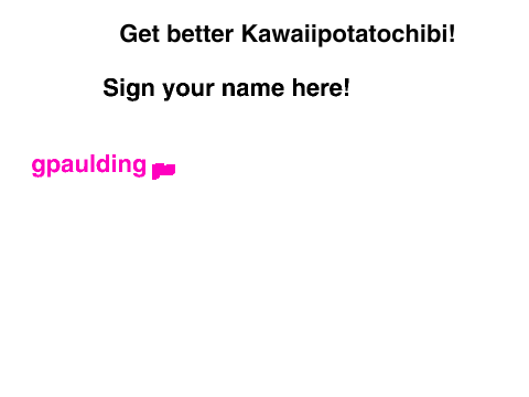 Get well card for Kawaiipotatochibi