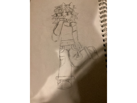 Human art dump and a cat