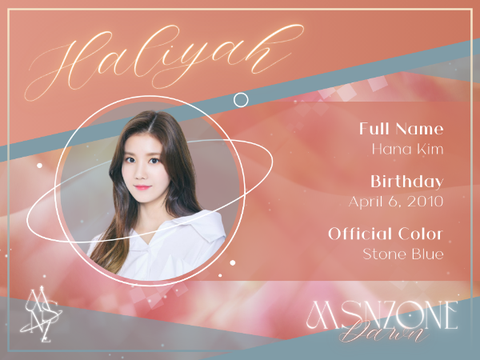 ::　◜HALIYAH◞　✦　MSNZONE Dawn　⬫ ˊˎ-