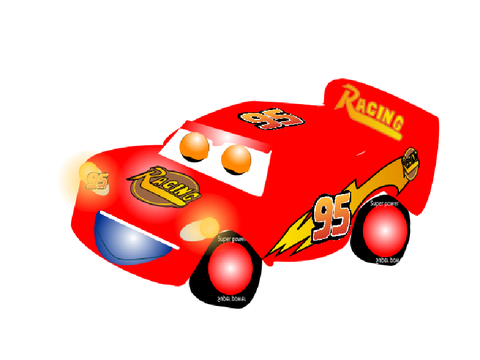 Funny car lightning mcqueen