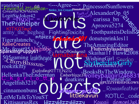 Don’t use girls as objects!