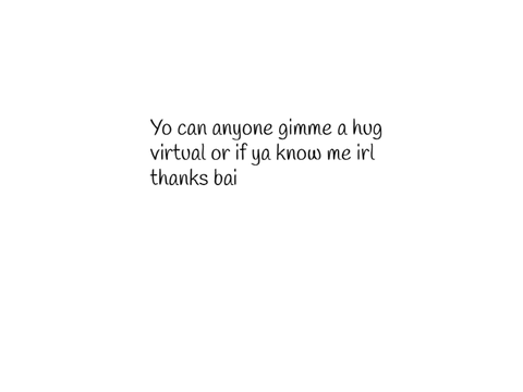 Hugs plz
