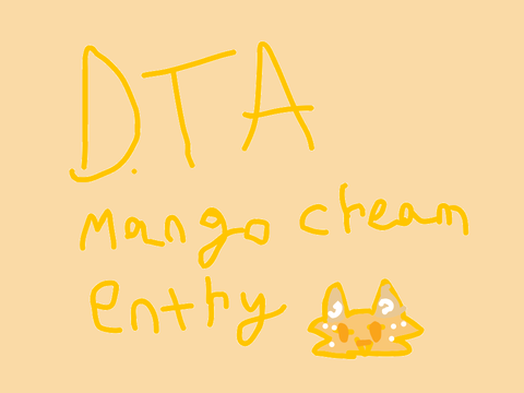 Summer fruits DTA entry! (Mango cream)