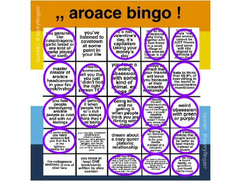 aroace bingo <3 remix