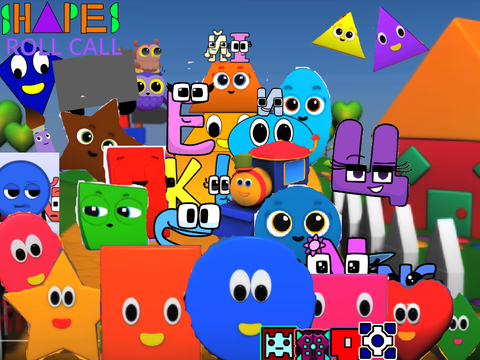 I added more character for Geometry Dash in Shapes Roll Call