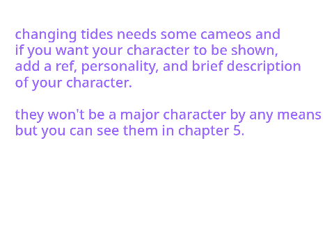 changing tides chapter 5 cameos!!
