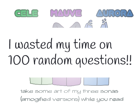 100 Random Questions I wasted time on!