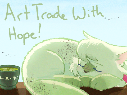 Art Trade With @-MatchaCat!