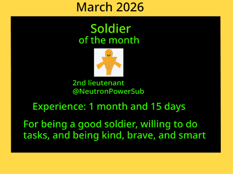 Ultimate Army March 2026 soldier of the month