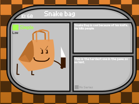 Snake bag