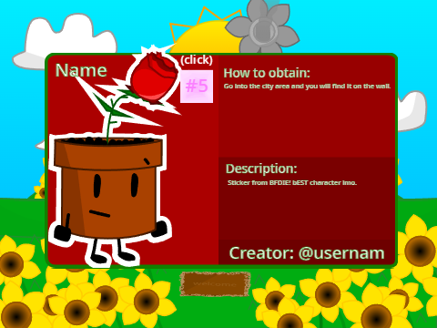 Sticker pot