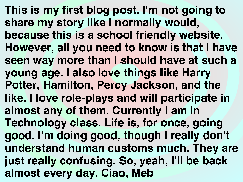 My Blog 11/1/2016