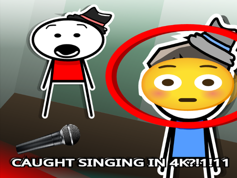 CAUGHT SINGING IN 4K?!1!11 ... |#animations #art #music #all