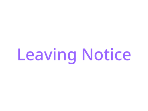 Leaving