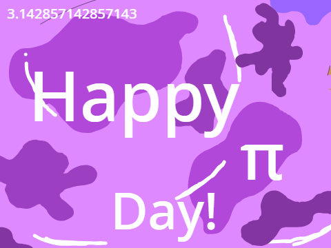 Pi on face!