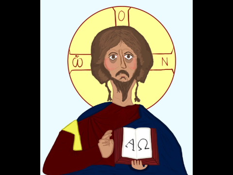 Jesus in Byzantine Style Attempt