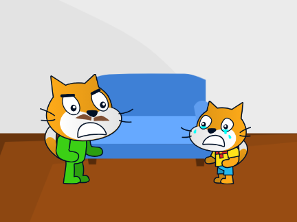 Scratch Cat gets grounded