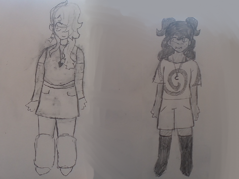 Dovestrike and moonfall human designs I made/Fanart thingy