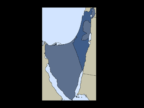 Map of Israel at it’s greatest extent