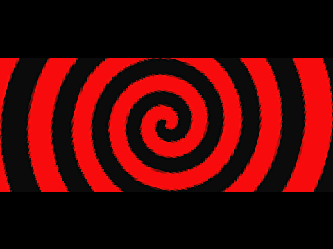 Spinning Spiral With Moving Black Bars Template