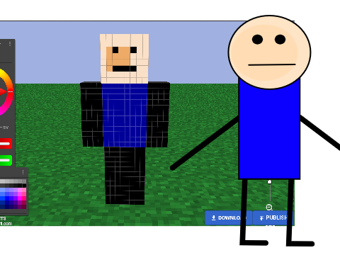 Look at my new minecraft skin