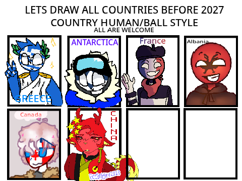 LETS DRAW ALL COUNTRIES BEFORE 2027! 