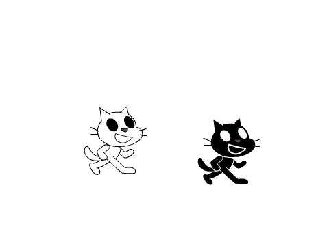 White Cat vs. Black Cat