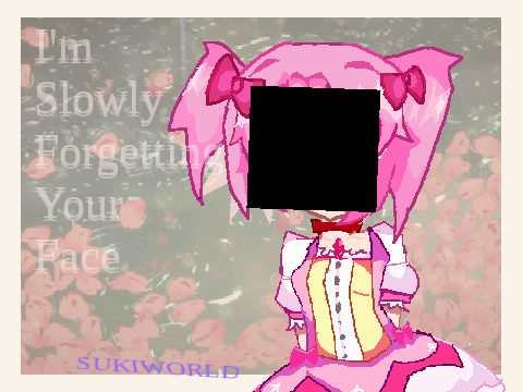 I'm slowly forgetting your face | Madoka magica