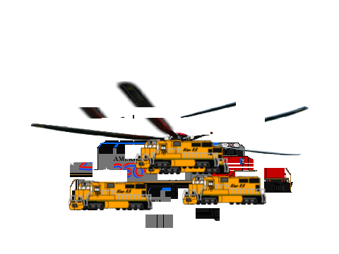 A LOCO HAS FALLEN INTO A RIVER IN THE MUSEUM