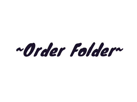 ORDER FOLDER
