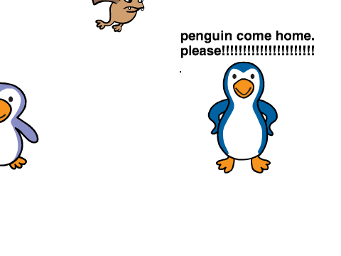 come home penguin